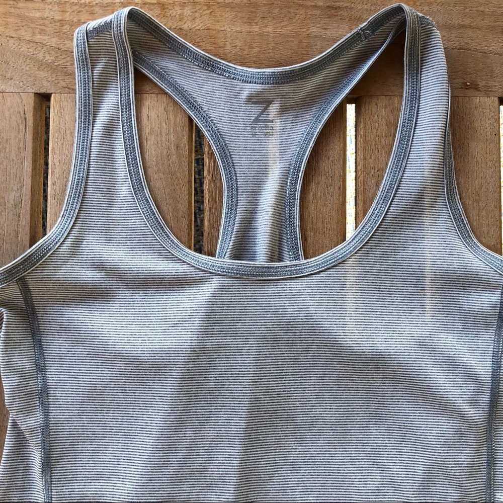 Zella Mini Stripe Racerback Tank - Picture 2 of 5